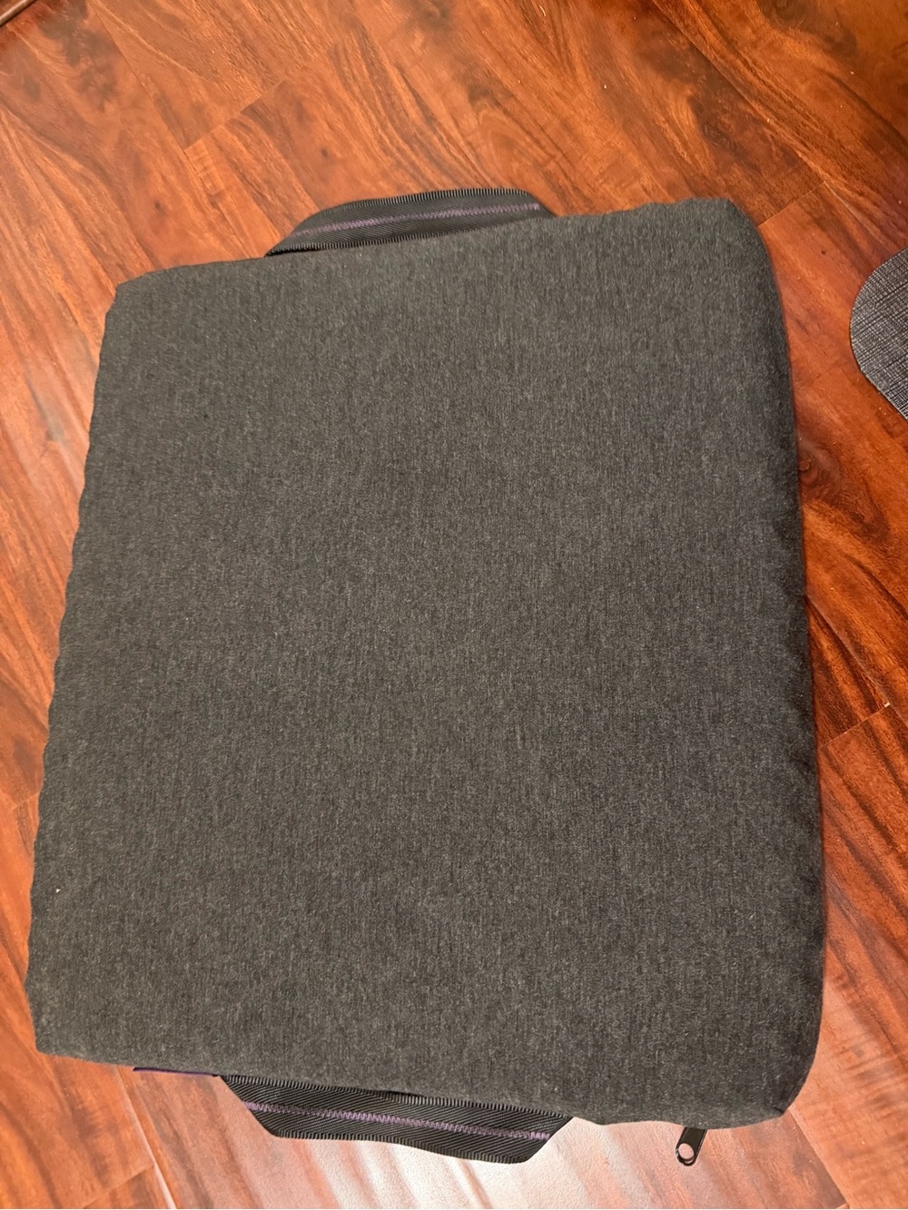 Purple pillow seat cushion